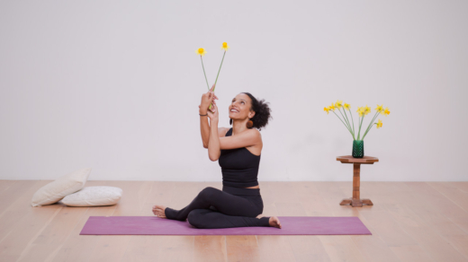 Laia Bove, Eagle pose_Sadhana